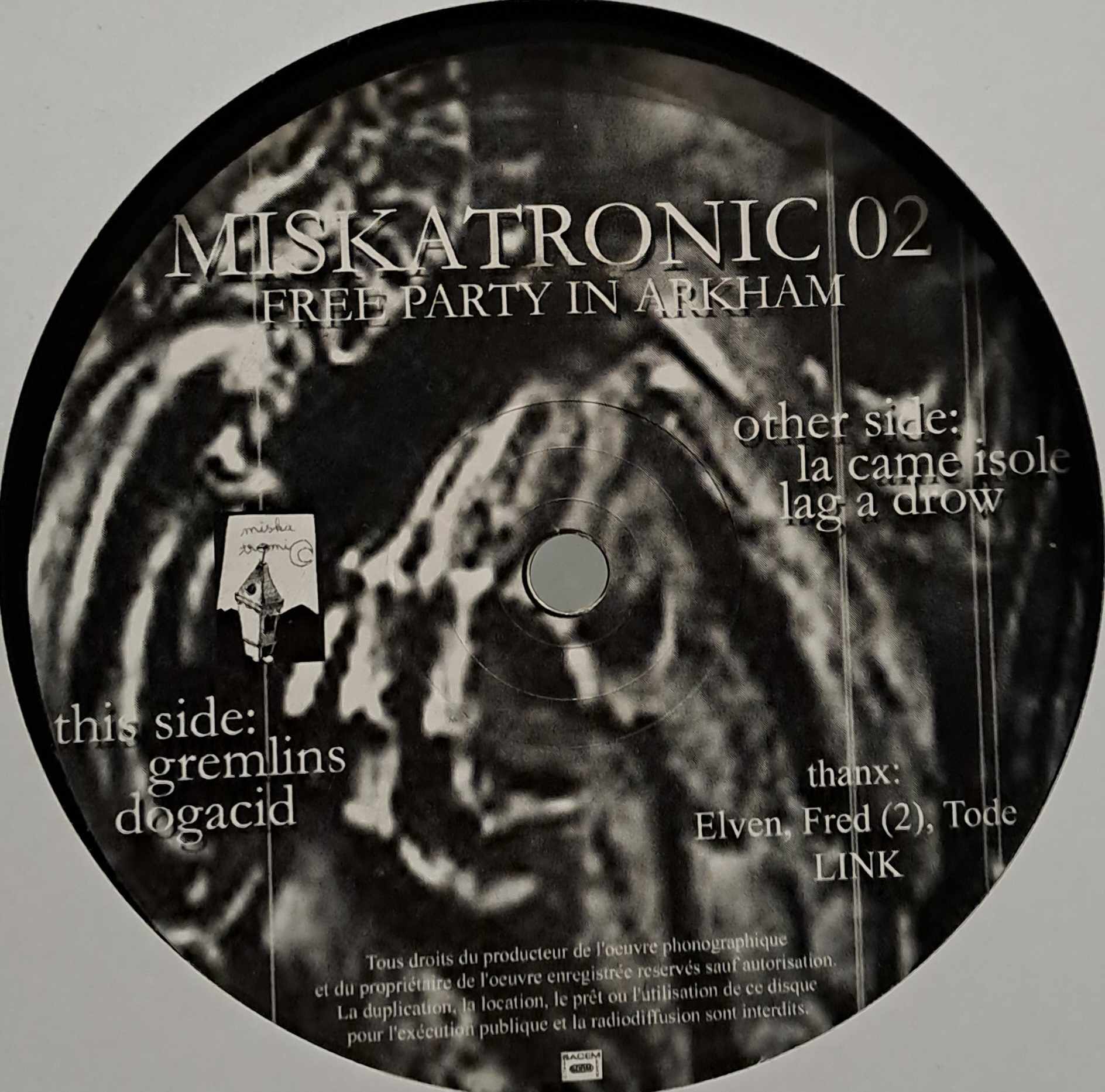 Miskatronic 02 - vinyle freetekno